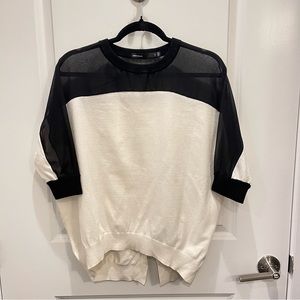 KAREN MILLEN Contrast Sweater, Women’s Size 3 (S)